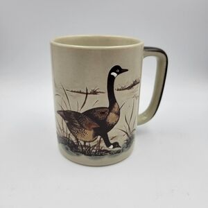Vintage Cream and Brown Goose Mug